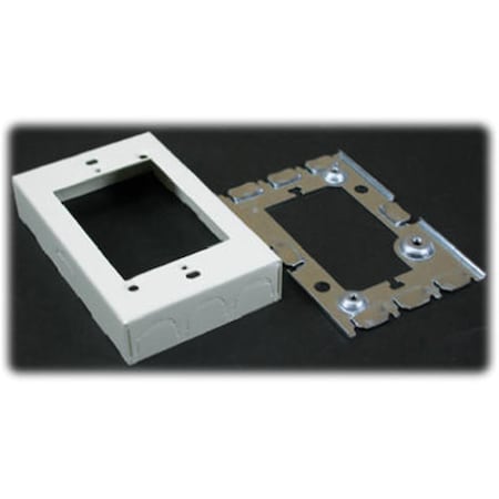 Wiremold B-5 Ivory Metal Outlet Extension Box 521690